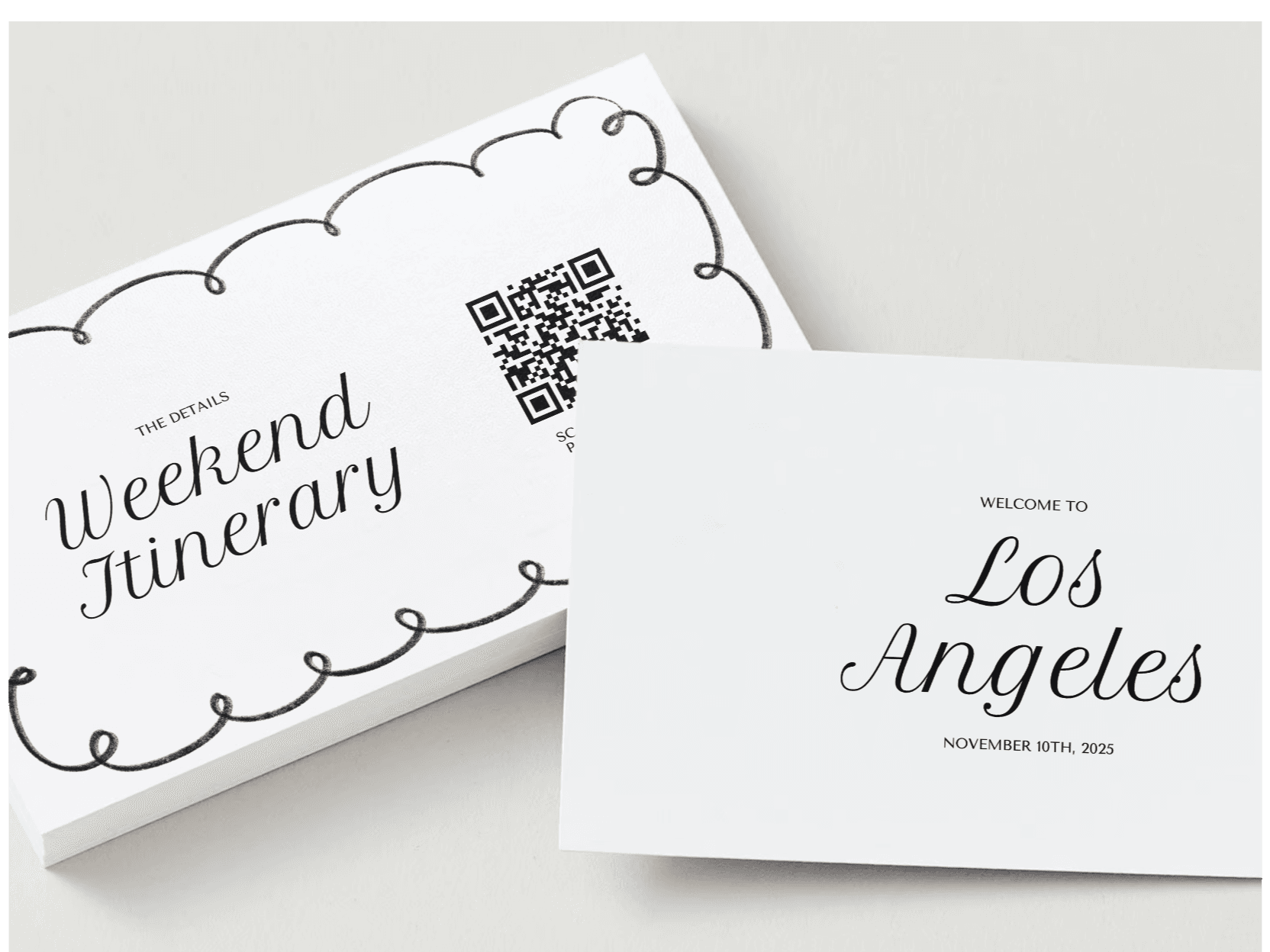Screenshot of a wedding card
